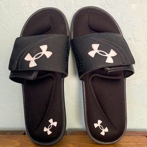 Under Armour Mens Flip Flop Sandals Size 9 EUC